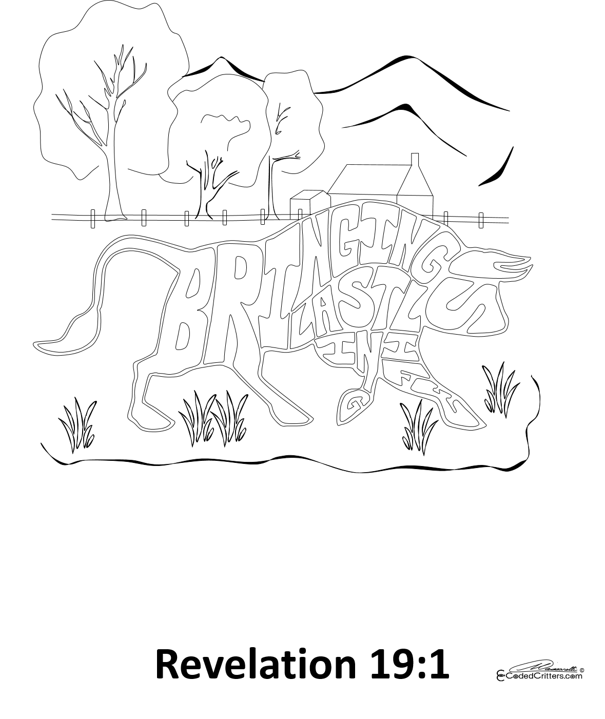 CODED CRITTERS COLORING BOOK (All 60 Critters)