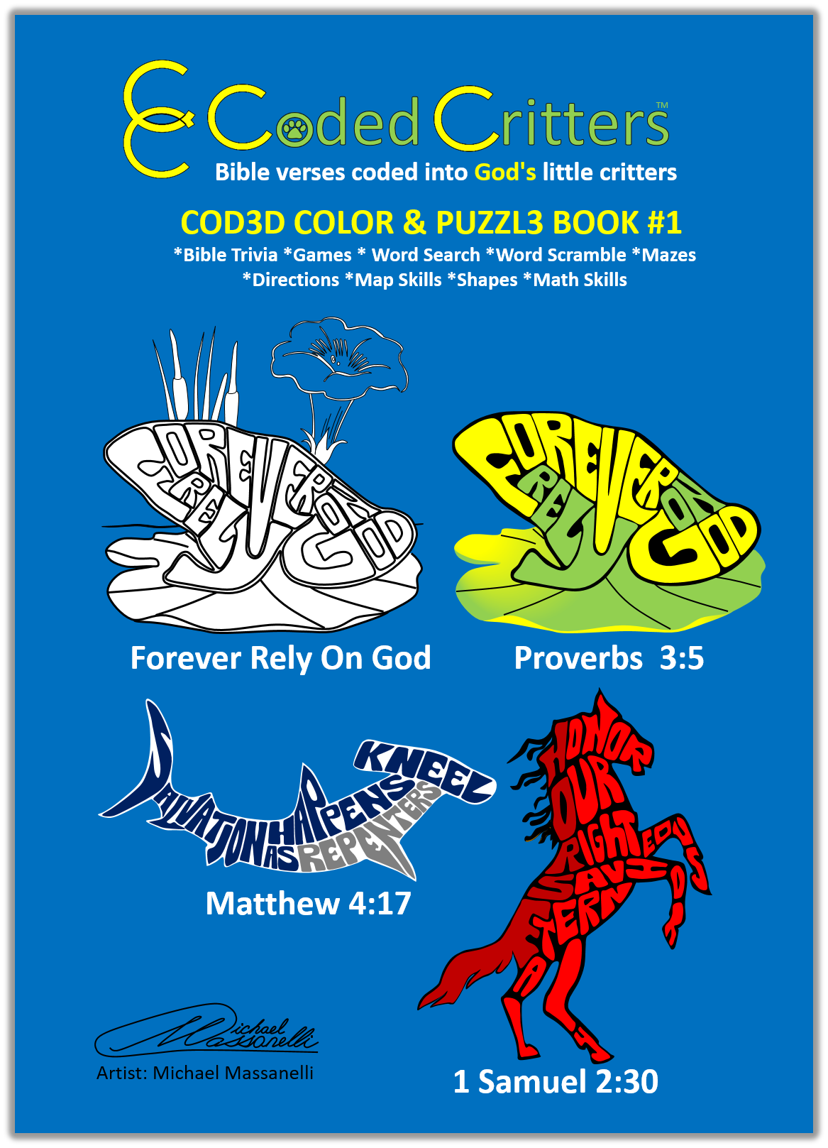 CODED CRITTERS COLOR/ACTIVITY BOOK #1