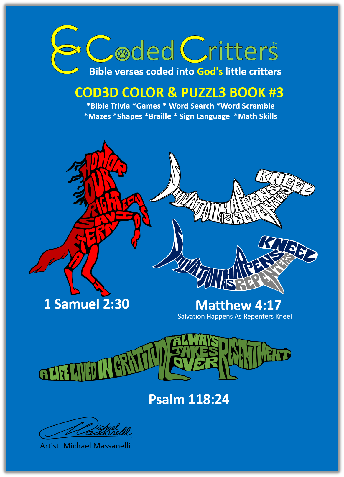 CODED CRITTERS COLOR/ACTIVITY BOOK #3