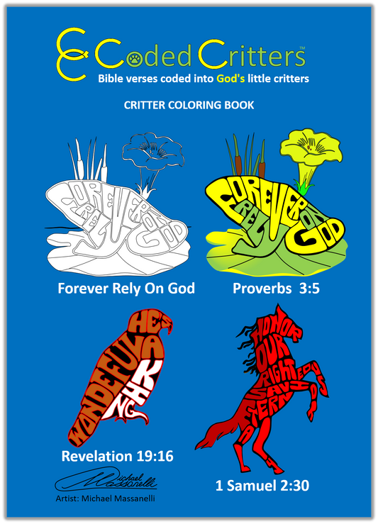 CODED CRITTERS COLORING BOOK (All 60 Critters)