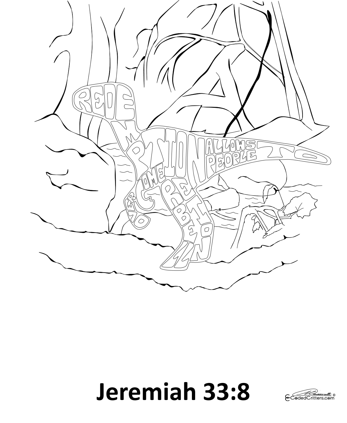 CODED CRITTERS COLORING BOOK (All 60 Critters)