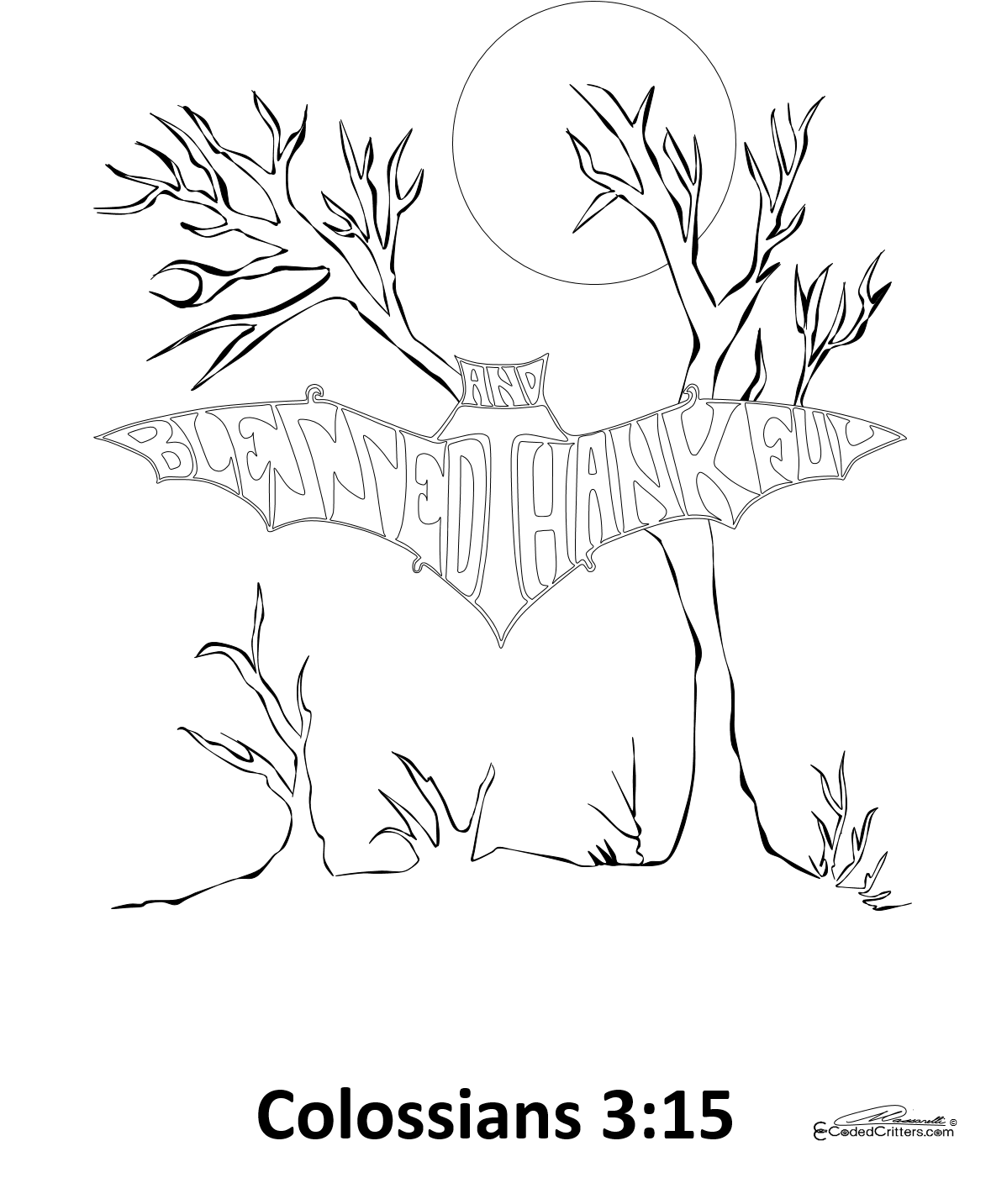 CODED CRITTERS COLORING BOOK (All 60 Critters)